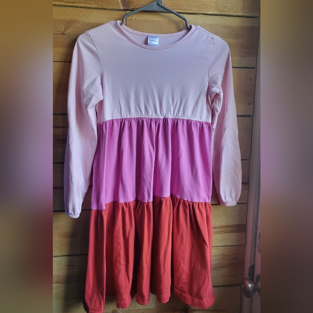 Colorblock Long Sleeve Dress